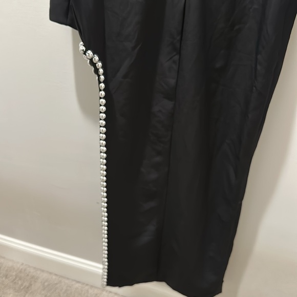 Mac Duggal Side Cutout Beaded Slit Gown - Picture 8 of 12